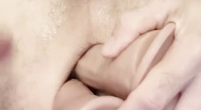 Mature male whore shoves 4 dildos in his ass for first attempt at quad anal