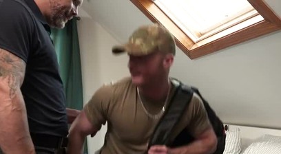 Pleasing my stepsons ass before he go to war