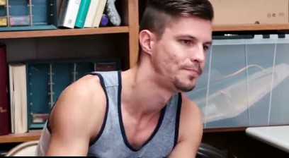YoungPerps - Hunk Security Accepts Anal Compensation From Young Mischievous Boy Caught Stealing