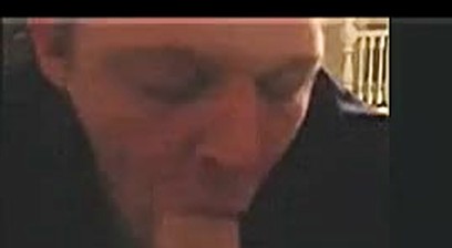 Retro amateur deepthroating monster cock