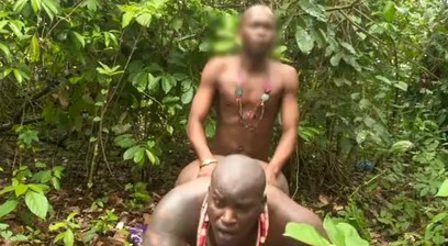 Two Nigerian Guys Fucking In The Woods