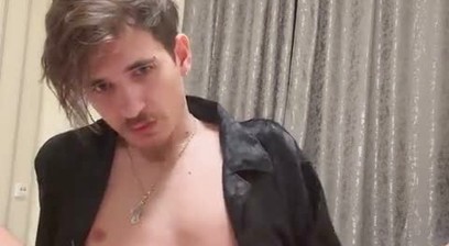 A hetero twink saw his wife's toy and decided to use it