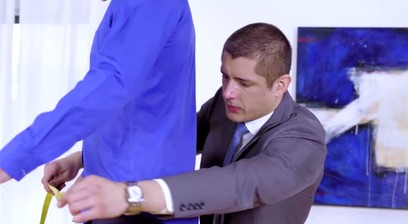 Executive hunk Manuel raw doggystyle pounding horny stylist