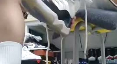 Dormitory white socks PE student fuck shoes