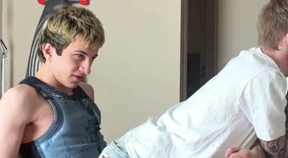 Stepbro Teases Me During Homework and Gets His Tight Ass Bred Hard