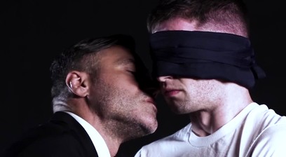 Blindfolded jock's raw ride on superior Mormon's throbbing cock
