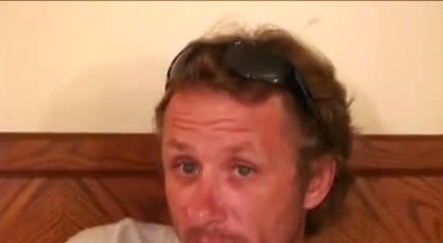 Messy amateur guy smokes while stroking his big cock to climax