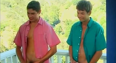Two horny hot men Bryan and Marcus stroking their big cocks