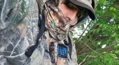 Redneck strokes big cock while hunting