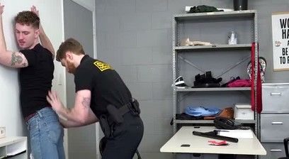 This Ginger Security Guard's Ready To Take Good Ass Pounding As Bribe