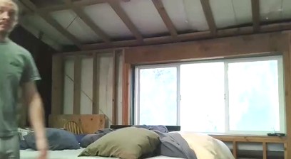Hung Man Wanking and Cumming In a Condom