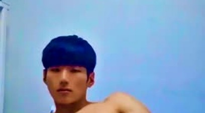Korean MUSCULAR HUNK solo Fleshlight fuck