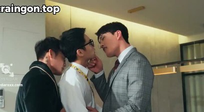 Slutty Employee playing with his boss and partner