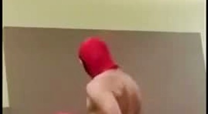 Guys In Deadpool and Spiderman Masks Fucking