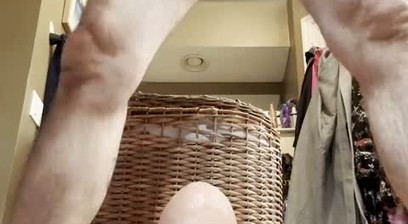 Monster solo anal toy stretches and gapes ass and cum
