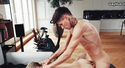 That big cock in his opened hole feels like heaven american