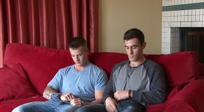 Tattooed soldiers barebacking hard and sucking cocks
