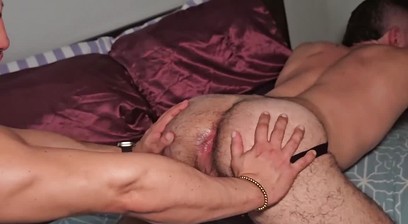 Dani Montenegro bends Apolo King over for doggystyle fucking