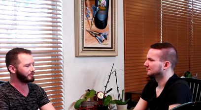 Pretty teen Asher Devin rimmed before bareback anal drilling