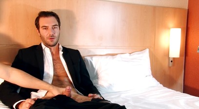 A Str8 Banker in Suit Trouser made a Porn in Spite of him