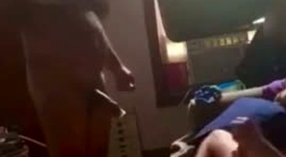 Daddy gets a call from his business partner & wife while fucking his twink