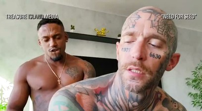 Fat Blatino cock for inked cumslut