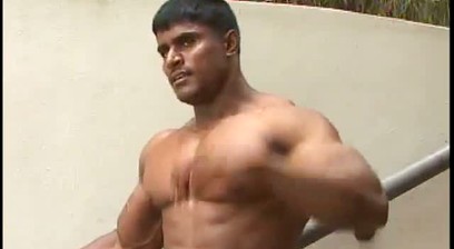 Krishna Murthy Flexing and Posing