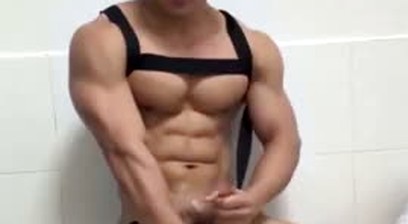 Cute Chinese Muscle Boy JO with Huge Load