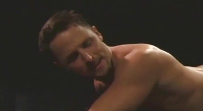 Kinky gay tugs on his cock while being fist fucked hardcore