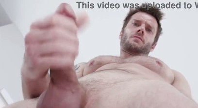 James Drake's Thick Brown Hair Sways As He Spanks His Loaded Dick!