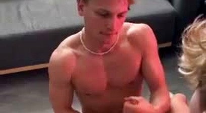 Twink handjob cum