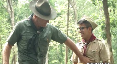 Fucking My Tiny Latino Twink Scout In The Woods