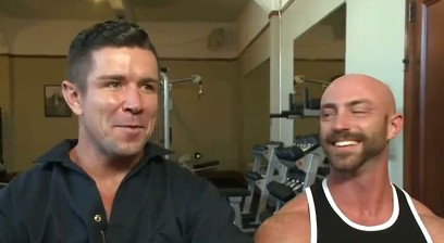 Trenton Ducati W/ Another Guy Doing A BDSM Workout