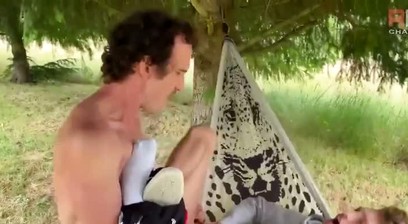 3 Guys Breeding a Twink Outdoor