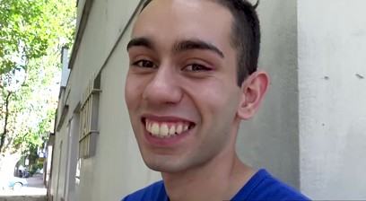Straight Latino takes bare dick in his ass for first time