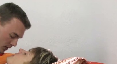Skinny twink Corey Clark fucked by big dicked Garrett Emerson