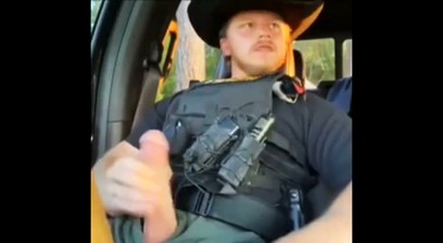 Officer Dom Jacking Off