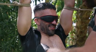 Drew Ryan Bound Gods Debut Brogan Dominates and Fucks Him Hard