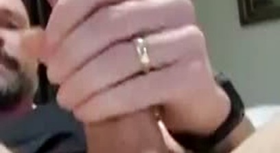 Str8 daddy cumming in his mouth