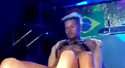 Caught in the dark at a nightclub having sex.