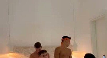 French twinks in a foursome