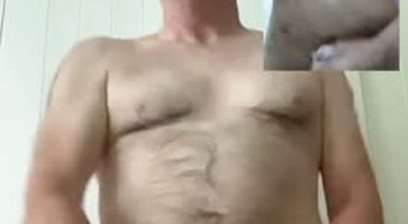 Gay daddy masturbate on video call sexs till cumm on toilet room