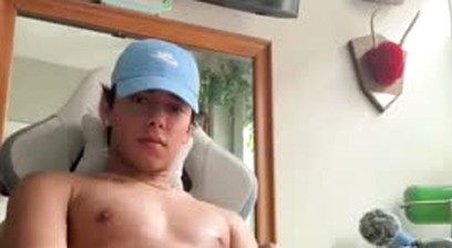 Chris stone wanks in a summer day