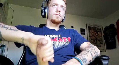 Redhead cock out shorts jerk