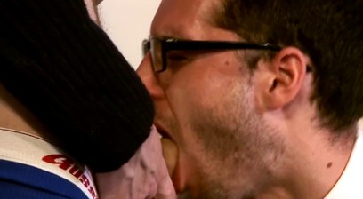 Throated Office Hunk Bare Fucked and Spunked