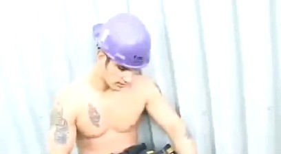 Pierre Fitch Jacking Off @ Construction Site