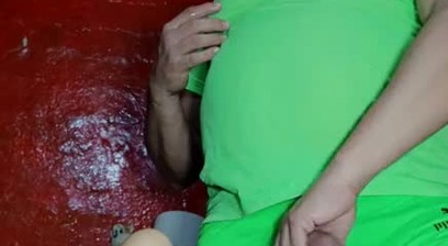 A thief wearing a fluorescent green balaclava breaks into my house and all he does is shove my