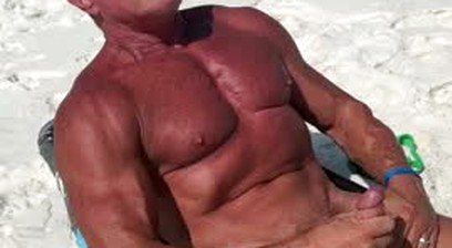 ts  jerk off in the beach