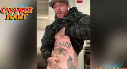 Chance Hart Jacking Off His T-cock In An Airport Men's Room