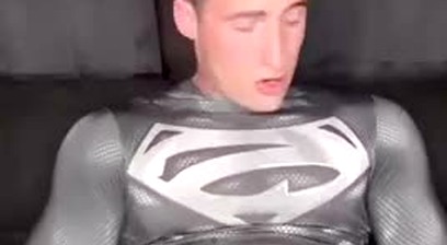 superman shows his supercock